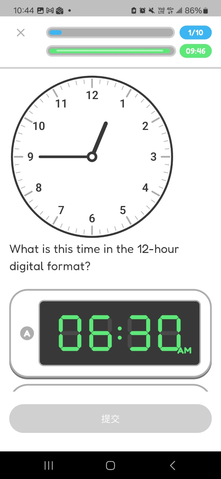 Analog to digital clock conversion